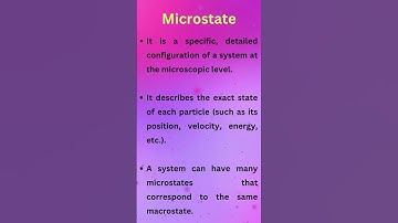 Microstate Vs. Macrostate
