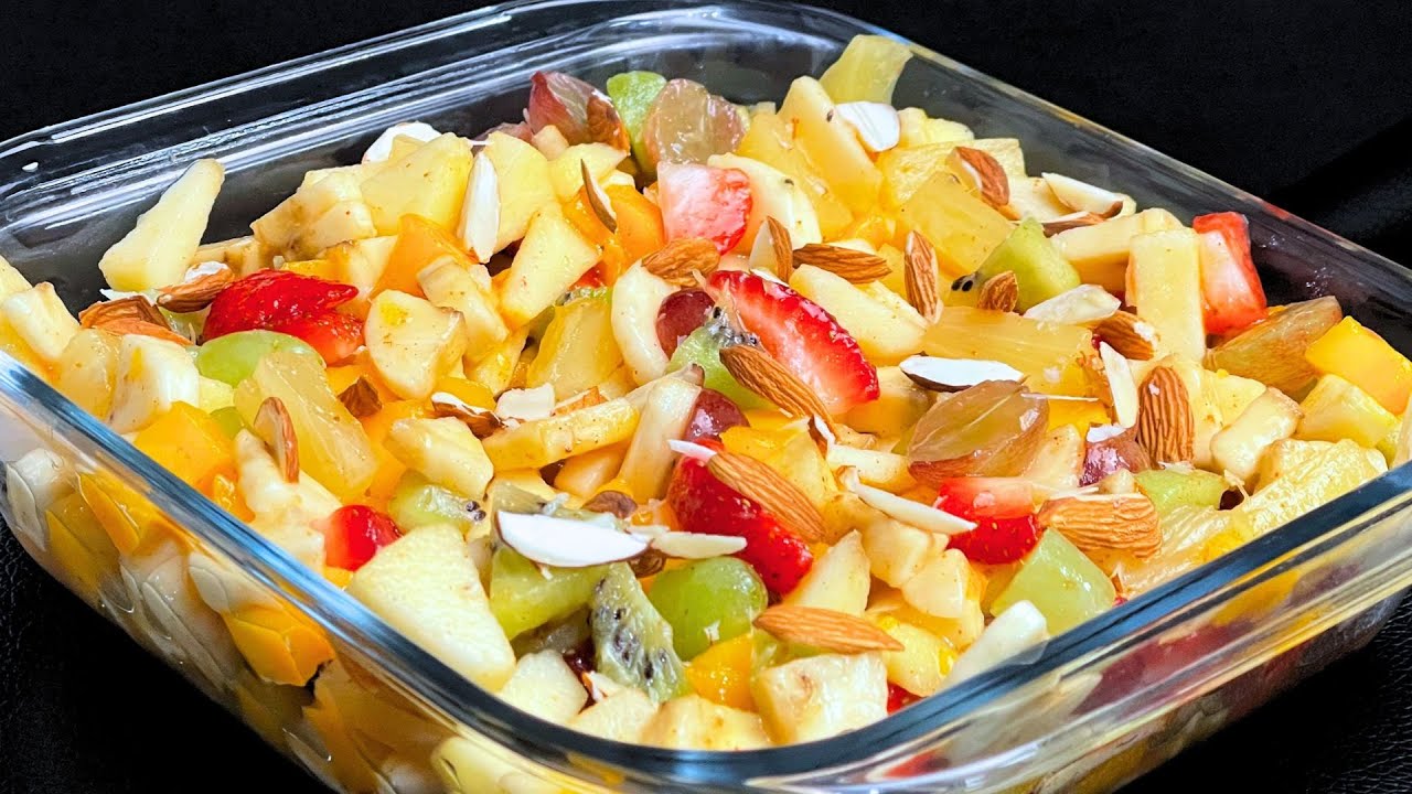 Healthy & LowCalorie Fruit Chaat recipe by FoodBook YouTube