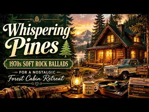 🌲 Whispering Pines | 1970s Soft Rock Ballads for a Nostalgic Forest Cabin Retreat