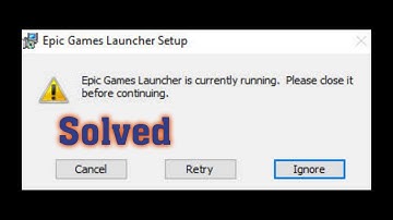 How To Uninstall Epic Game Launcher   Fix Epic Game  Launcher Is Currently  Running Error