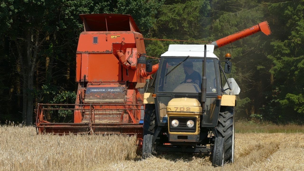 LEYLAND 702 With DEUTZ FAHR M66TS Combine Tresher - Vintage Harvest 2025