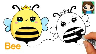 How To Draw A Cute Bee Easy Squishmallows