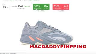 yeezy inertia resale