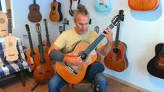 Most Amazing Guitar ... Santos Hernandez 1921 - Unique Clical Guitar - Exquisite Vintage Sound