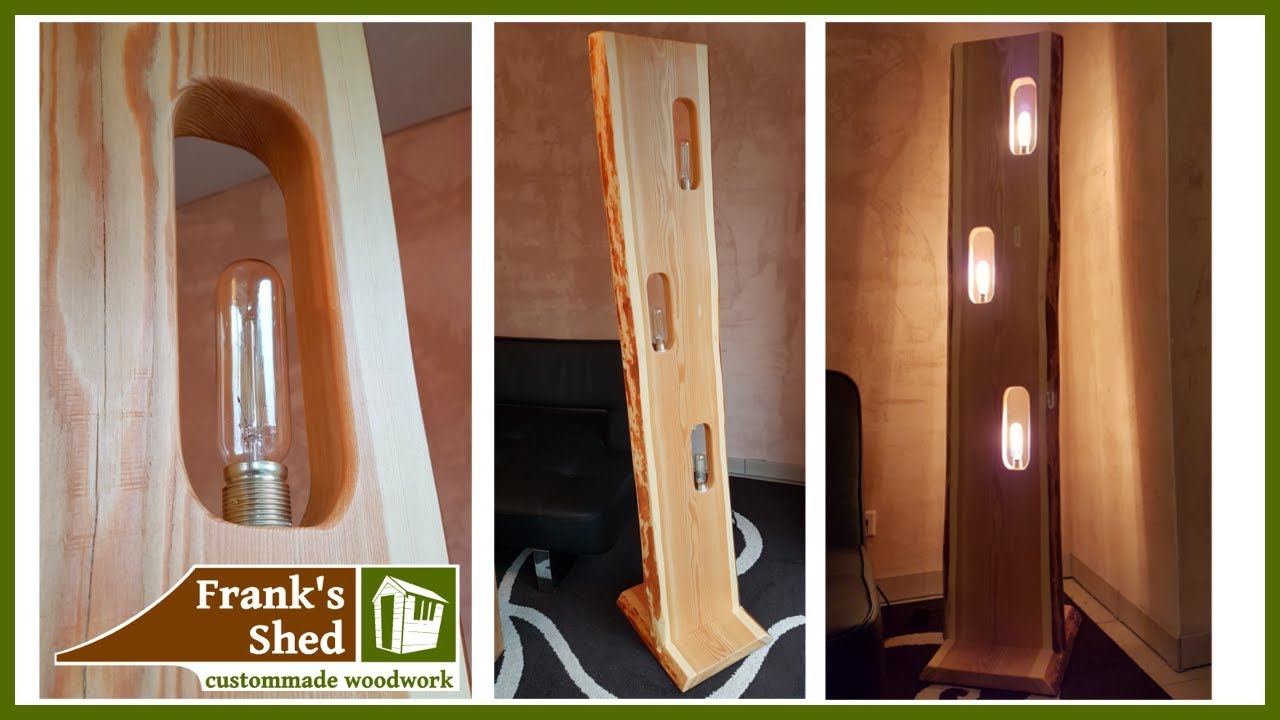 Designer Lampe aus EINER Holzbohle | selber bauen | DIY lamp from solid  wood | 🔥 Franks Shed 🔥 - YouTube