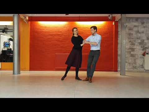 Combination: Pivot turn into side sway into slides