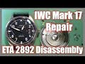 IWC Mark17 repair and disassembly (ETA 2892 servicing)