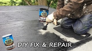 DIY: How to fix, repair, protect and seal a felt roof and flat roof using Everbuild Black Jack screenshot 4