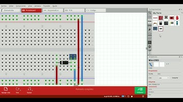 Robot seguidor de linea negra "BÁSICO" con Arduino - Circuito Parte 1