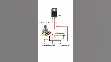 1V to 12V Adjustable Voltage Regulator Circuit Diagram | LM317 #shorts #pbexperiment