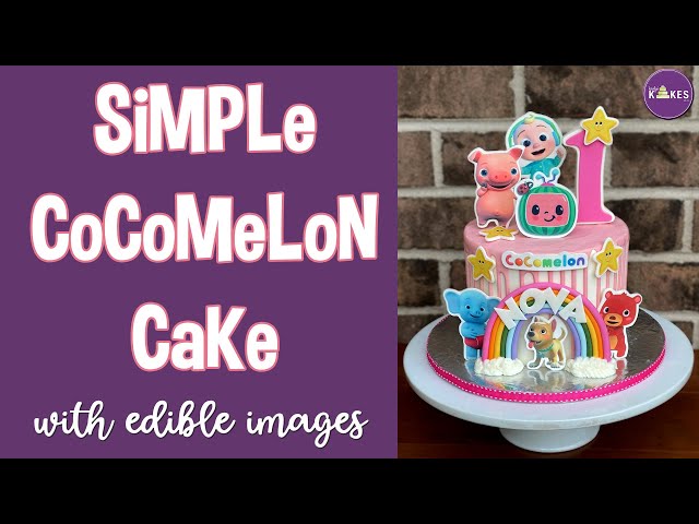Cocomelon Cake Topper, Cocomelon Cake, Cocomelon Topper, Cocomelon Party,  Cocomelon Birthday, Cocomelon Shaker Cake Topper 