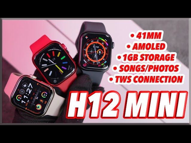 H12 Mini Smartwatch [Full Review] - 41mm 1:1 case, AMOLED, 1GB Local Storage & watchOS 10! 🔥 class=
