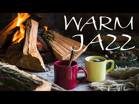 Relaxing Warm JAZZ - Smooth Fireplace & Smooth JAZZ Music For Stress Relief - Chill Out Music