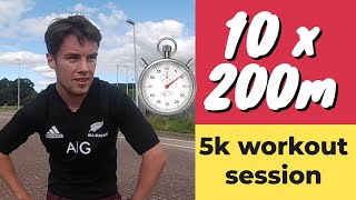 Road To 1630 5k  10 X 200m Session With Brad