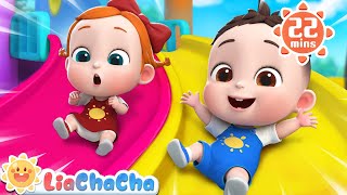 Playground Safety Song | Play Safe for Kids | Song Compilation + More LiaChaCha Nursery Rhymes