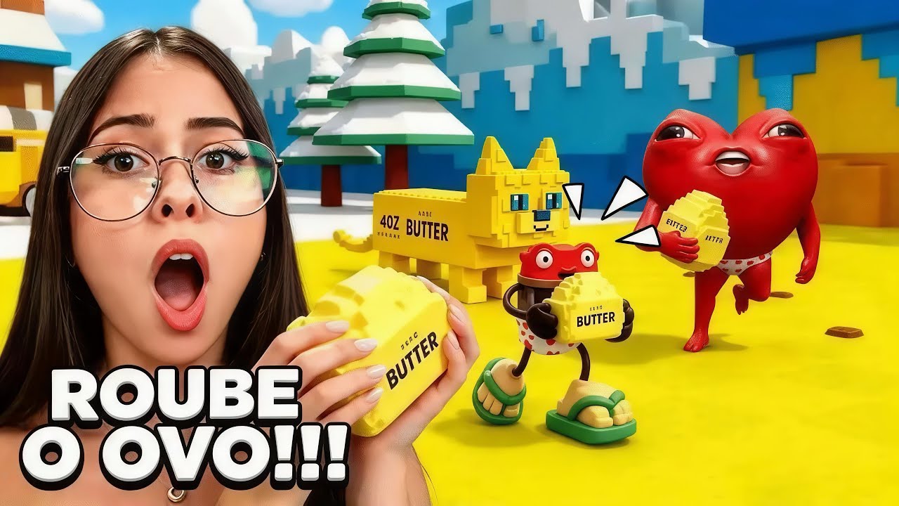 JOGAMOS PELA PRIMEIRA VEZ ROUBE UM OVO DE SQUISHY NO ROBLOX 😱 (NÃO CHORAXX)