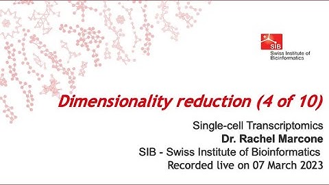 Single cell transcriptomics - Dimensionality reduction (4 of 10)