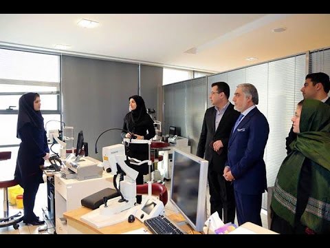 ديدار دکتور عبدالله عبدالله رئیس اجرائیه ج ا ا از شفاخانه معالجوى چشم نور شهر تهران