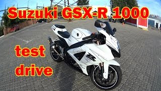 Suzuki GSX R 1000 K7-K8 test-drive wheelie exhaust arrow