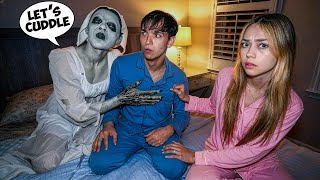 I CAUGHT The Creepy Dancing Lady in My Bed!