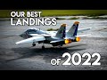 One year of landings 2022 rc plane landing compilation