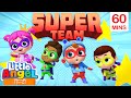 सुपर हीरो | Superheroe - Super Team! | Hindi Rhymes for Children | Little Angel Hindi