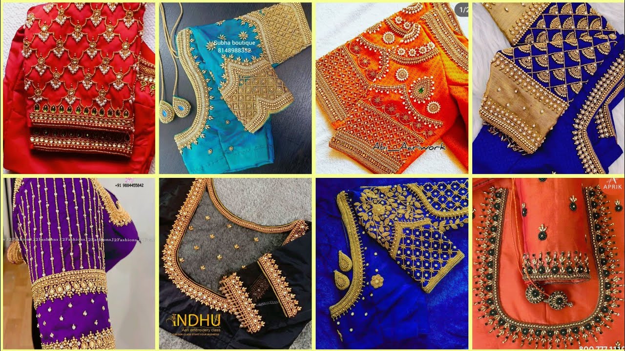 Latest Maggam Work Blouse sleeve Design | bridal blouse designs / aari work / @radheradhe-1017 