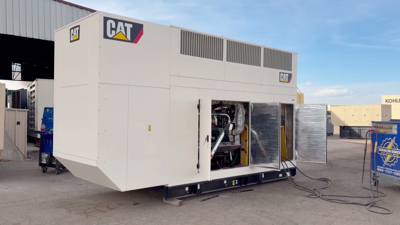 350kW Caterpillar Natural Gas Generator LOAD BANK TEST | 3-Phase, 277/480V Unit 093209