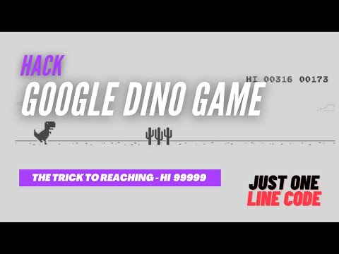 Hack Google Chrome Dino Game For Unlimited Score
