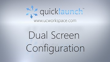 Setting up Quicklaunch in a Dual Screen Environment