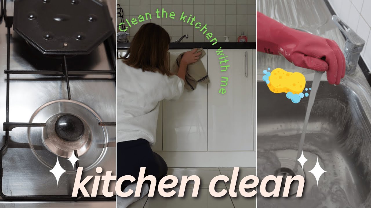 Kitchen Cleaning Motivation 🫧 | Low stress & chill | no talking 🤫