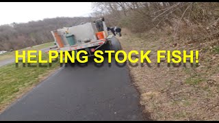 Helping the VA DWR Stock Trout and catching a few fish