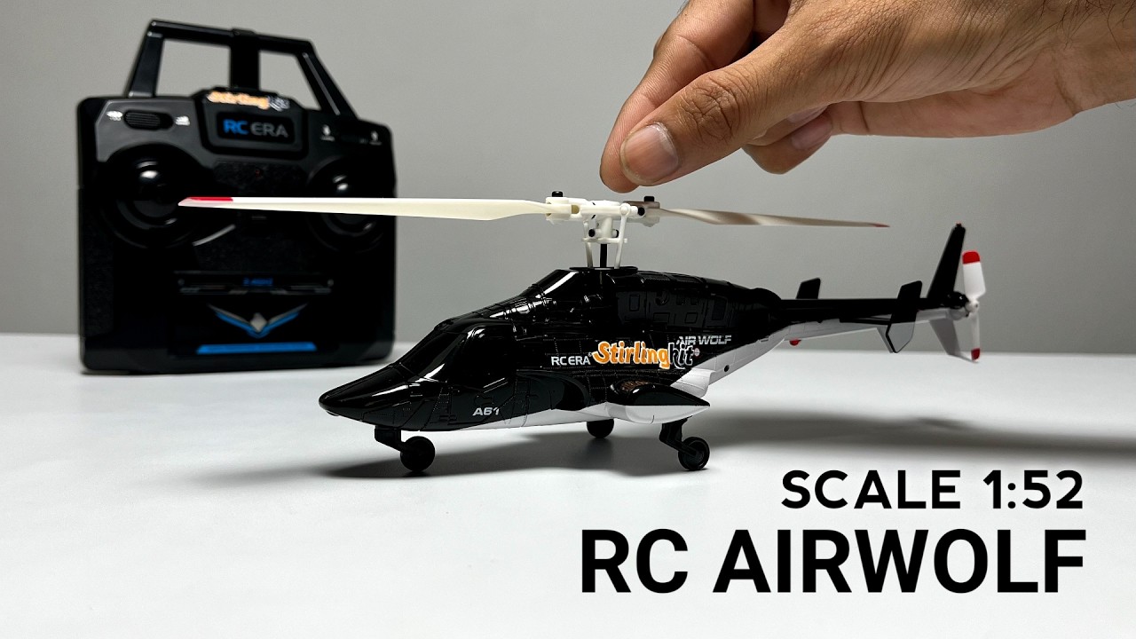 Scale Rc Helicopter AIRWOLF A61 Unboxing & Test Flight #helicopter