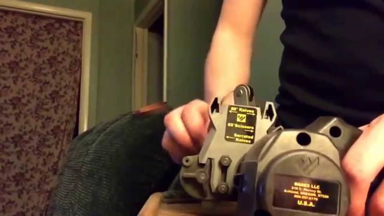How To Use The Work Sharp Knife Sharpener YouTube