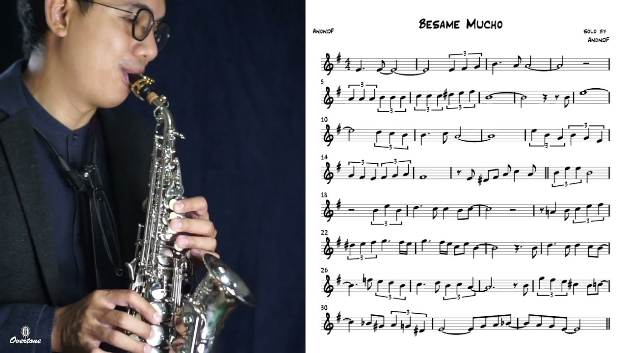 Besame Mucho (solo idea) for saxophone YouTube