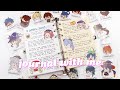 ASMR Journal with me Genshin Impact theme | What I use to draw my artworks | A6 ring planner