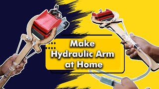 How to Make Hydraulic Arm at Home | Easy DIY Kit |Simple Science Project For School Ft. Sparsh Hacks