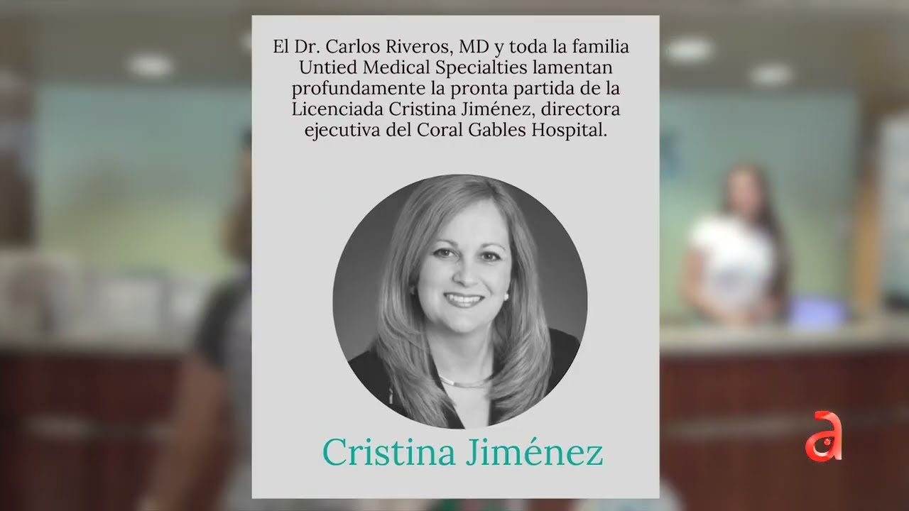americateve | Cubanoamericana directora del Coral Gables Hospital asesinada por su esposo en Acción de Gracias