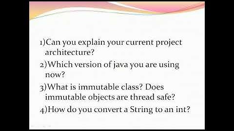 Telephonic Interview for Java Developer