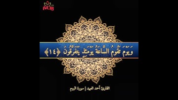 (ويوم تقوم الساعة يومئذٍ يتفرقون) تلاوة خاشعة للقارئ أحمد العبيد من سورة الروم | حالات واتس.