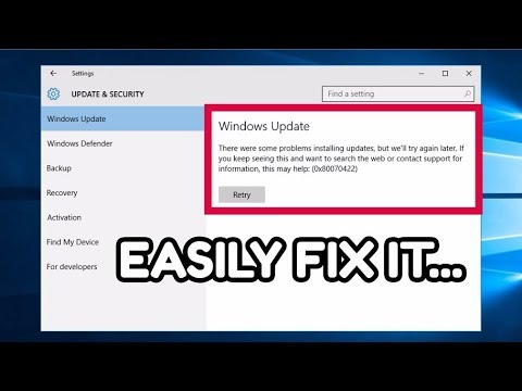 How To Fix Windows Update Error 0x80070422 In Windows 10 | Quick & 100% Working