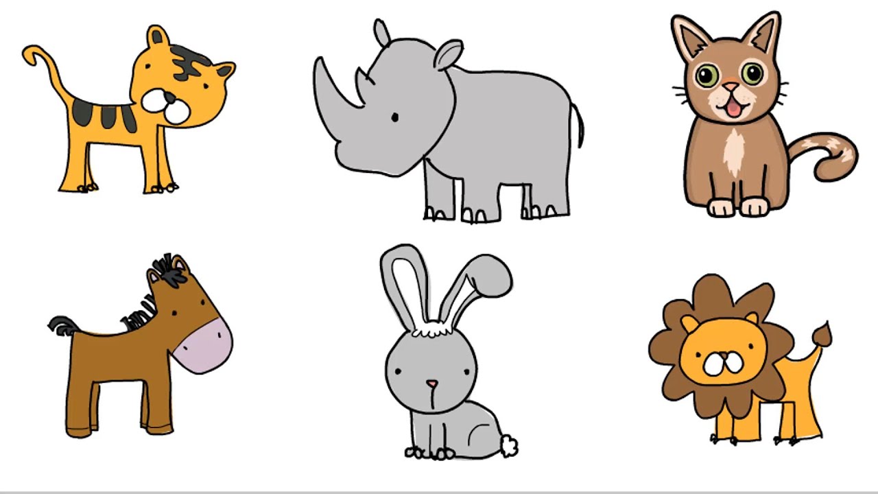 Vẽ Con Vật Đáng Yêu, Vẽ Con Vật Siêu Cute, Drawing Cute Animals, Super