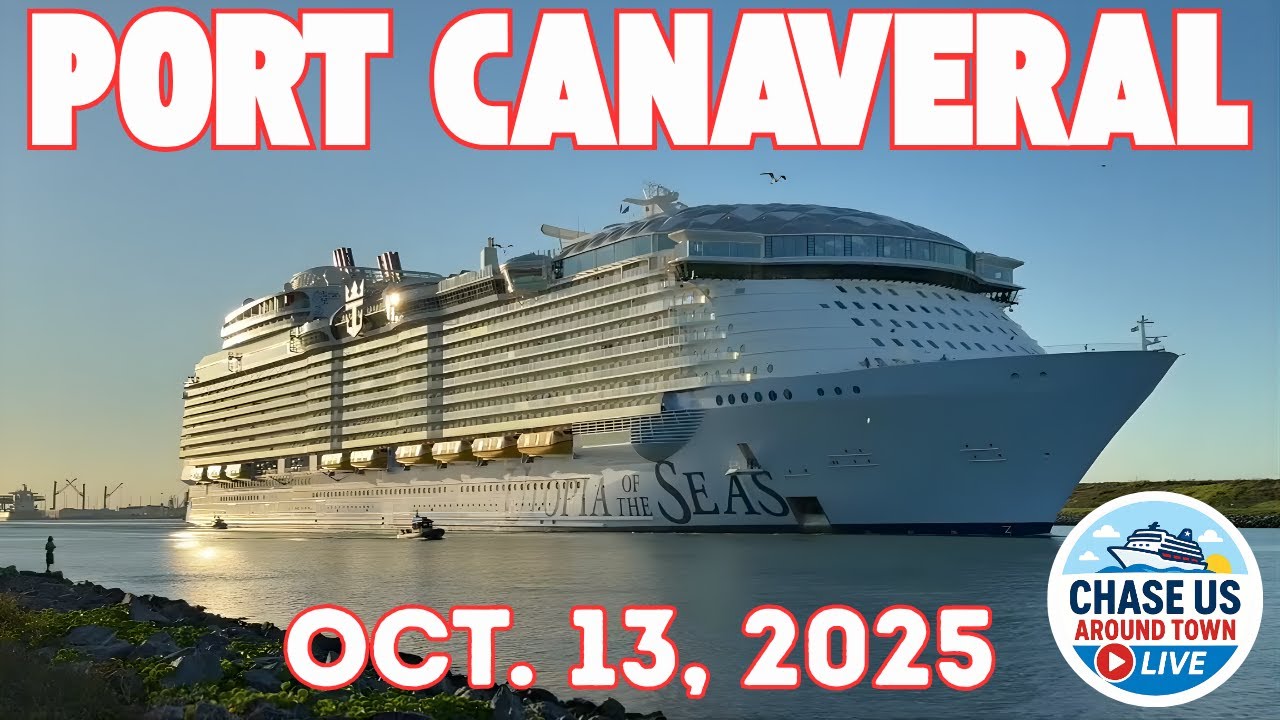 4 Cruise Ship Departures at Port Canaveral FL (Oct 13, 2025)