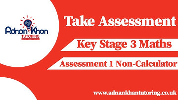 Take Assessment - Key Stage 3 Maths - Assessment 1 Non-Calculator