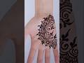 2026#short#viral#floral back hand mehndi design