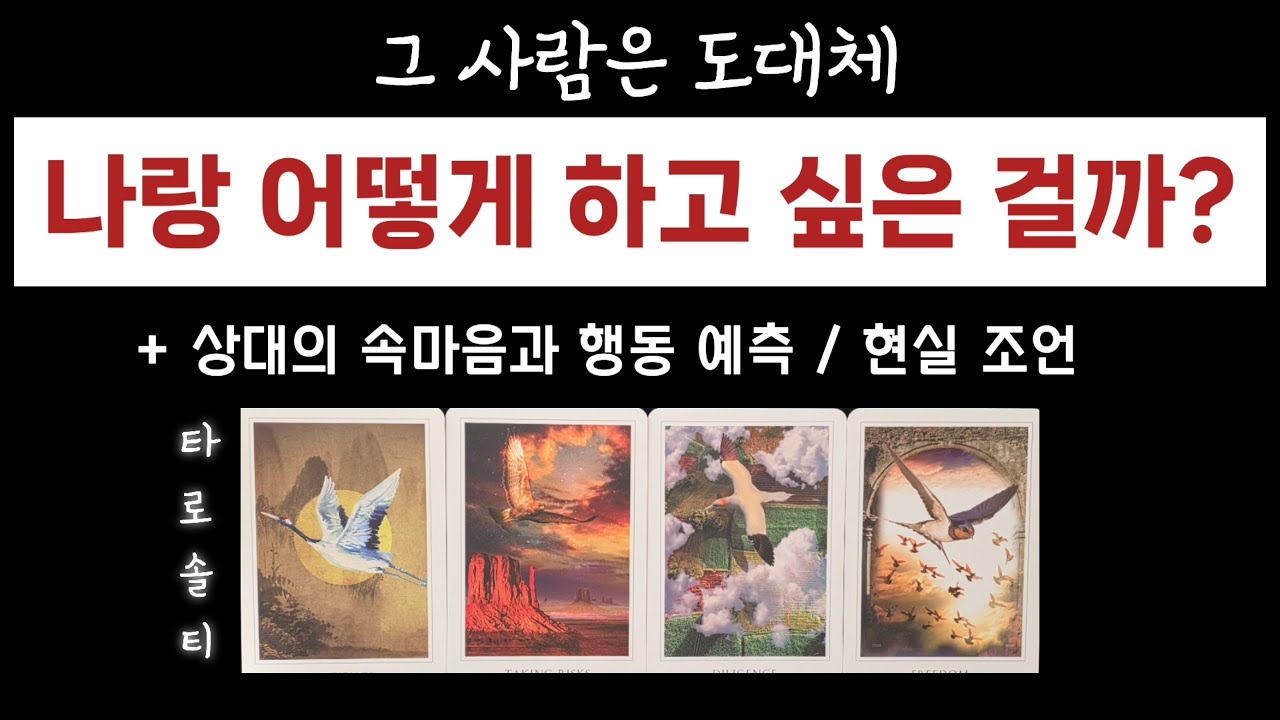 [타로카드/속마음] 그 사람은 도대체 나랑 어떻게 하고 싶은 걸까? (미래 흐름 + 행동 예측까지)
