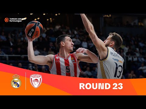 Real Madrid-Olympiacos Piraeus | Round 23 Highlights | 2023-24 Turkish Airlines EuroLeague