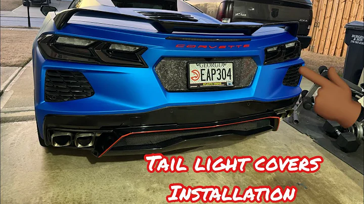 Installation of tail light covers on my C8 Corvette 🏁