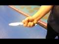 Knife grips of inner wave pencak silat right hand