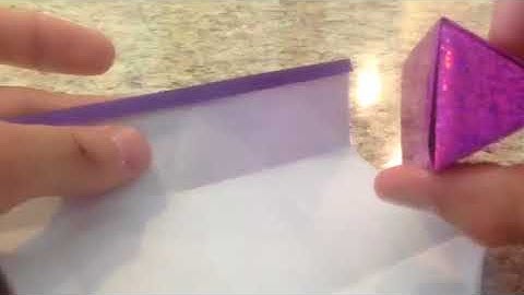 Origami Triangular Prism by Jonathan Graham